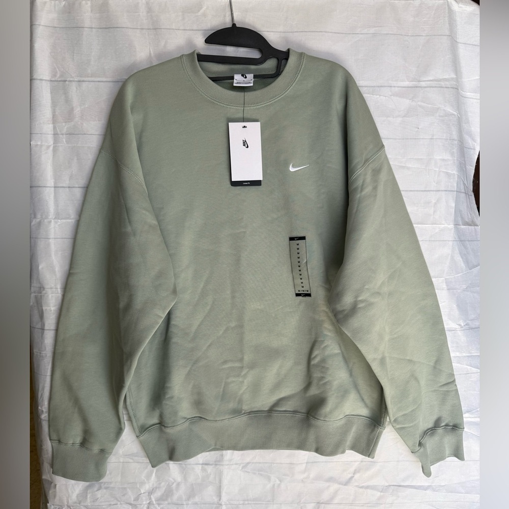 Nike Solo Swoosh Fleece Crew Sweatshirt DX1361-370 Men Medium Nike Men's